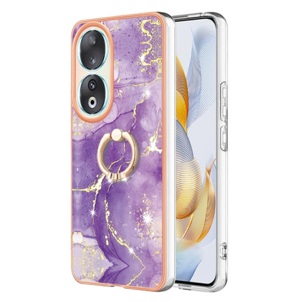 Electroplating Marble IMD TPU Phone Case with Ring Holder