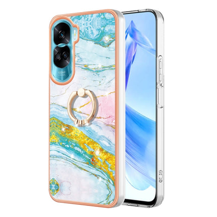 Electroplating Marble IMD TPU Phone Case with Ring Holder