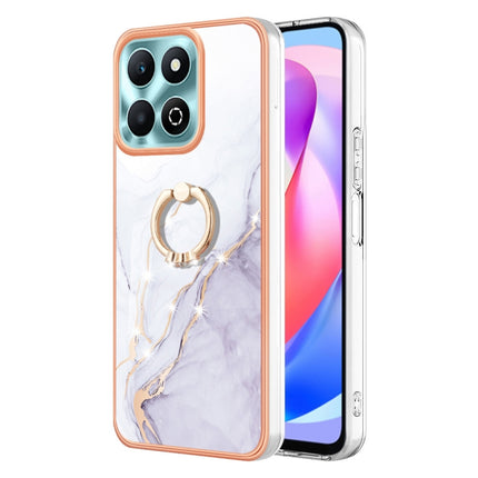 Electroplating Marble IMD TPU Phone Case with Ring Holder, For Honor X6b, For Honor 200 Lite Global, For Honor X7b 4G / 5G, For Honor X8b