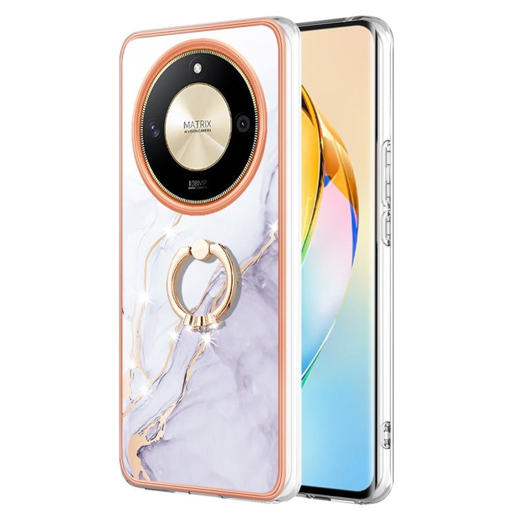Electroplating Marble IMD TPU Phone Case with Ring Holder