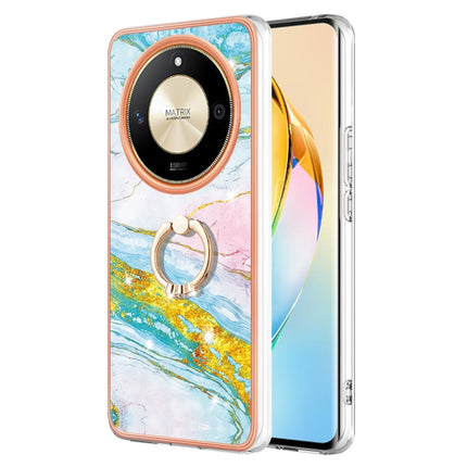 Electroplating Marble IMD TPU Phone Case with Ring Holder