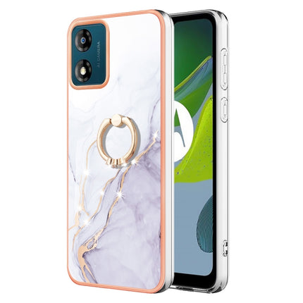 Electroplating Marble IMD TPU Phone Case with Ring Holder