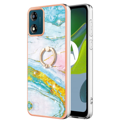 Electroplating Marble IMD TPU Phone Case with Ring Holder