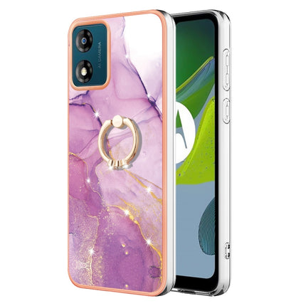 Electroplating Marble IMD TPU Phone Case with Ring Holder