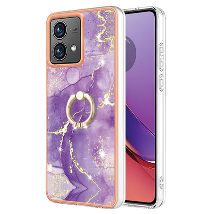 Electroplating Marble IMD TPU Phone Case with Ring Holder