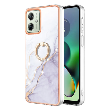 Electroplating Marble IMD TPU Phone Case with Ring Holder