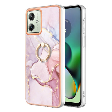 Electroplating Marble IMD TPU Phone Case with Ring Holder