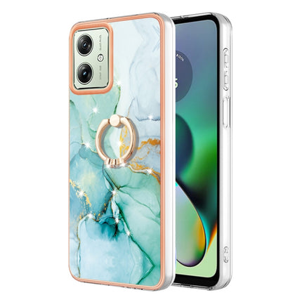 Electroplating Marble IMD TPU Phone Case with Ring Holder