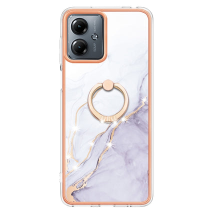 Electroplating Marble IMD TPU Phone Case with Ring Holder