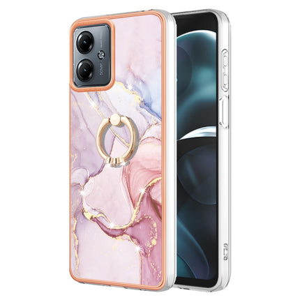 Electroplating Marble IMD TPU Phone Case with Ring Holder