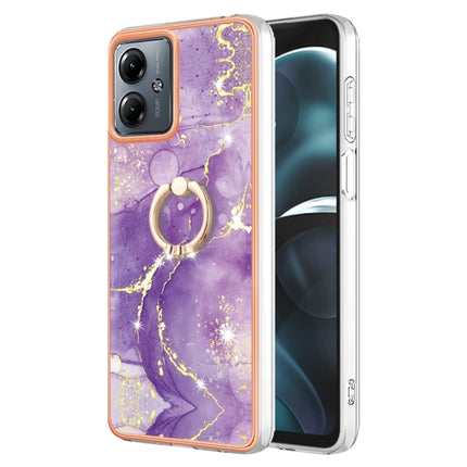 Electroplating Marble IMD TPU Phone Case with Ring Holder