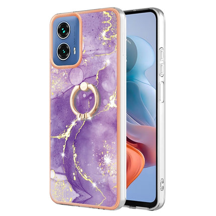 Electroplating Marble IMD TPU Phone Case with Ring Holder