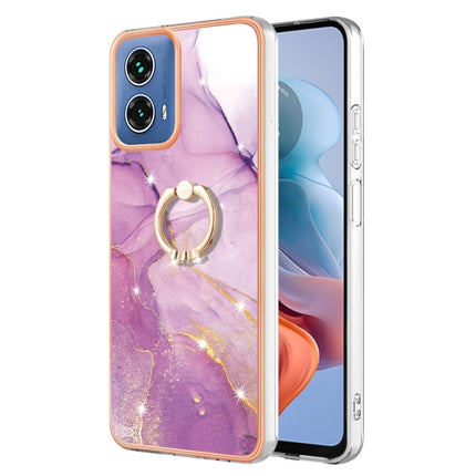 Electroplating Marble IMD TPU Phone Case with Ring Holder