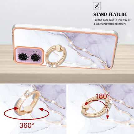 Electroplating Marble IMD TPU Phone Case with Ring Holder