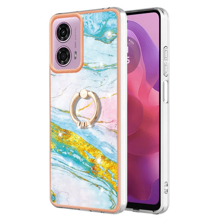 Electroplating Marble IMD TPU Phone Case with Ring Holder