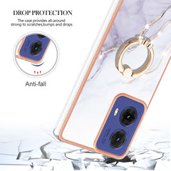 Electroplating Marble IMD TPU Phone Case with Ring Holder
