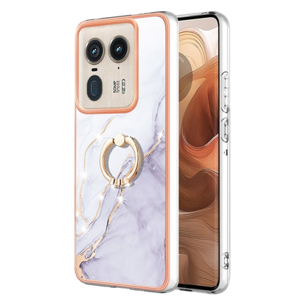 Electroplating Marble IMD TPU Phone Case with Ring Holder