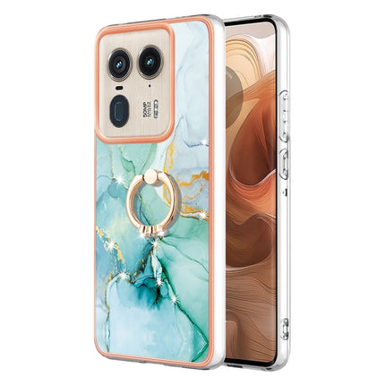 Electroplating Marble IMD TPU Phone Case with Ring Holder