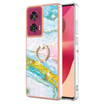 Electroplating Marble IMD TPU Phone Case with Ring Holder