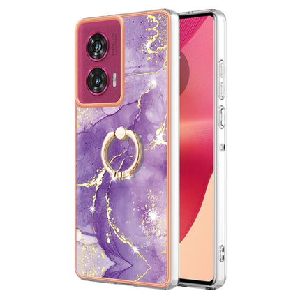 Electroplating Marble IMD TPU Phone Case with Ring Holder