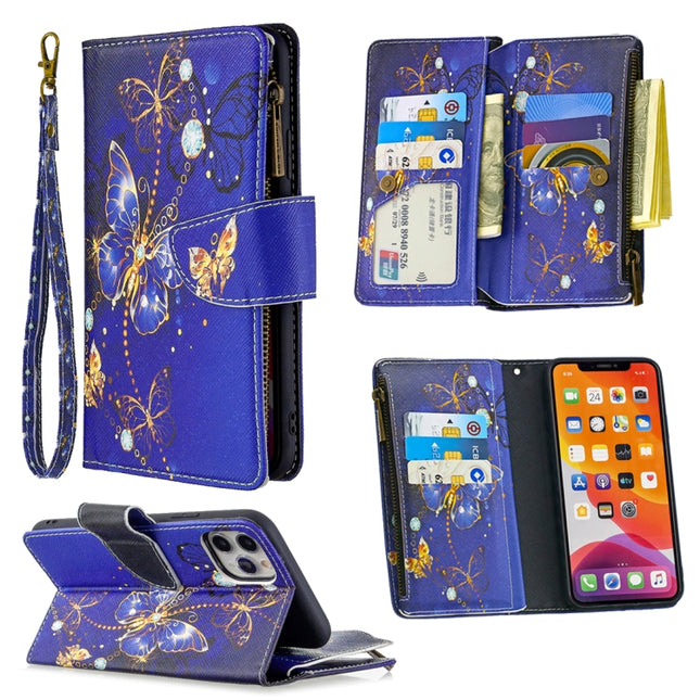 Colored Drawing Pattern Zipper Horizontal Flip Leather Case with Holder & Card Slots & Wallet, For iPhone 11, For iPhone 11 Pro