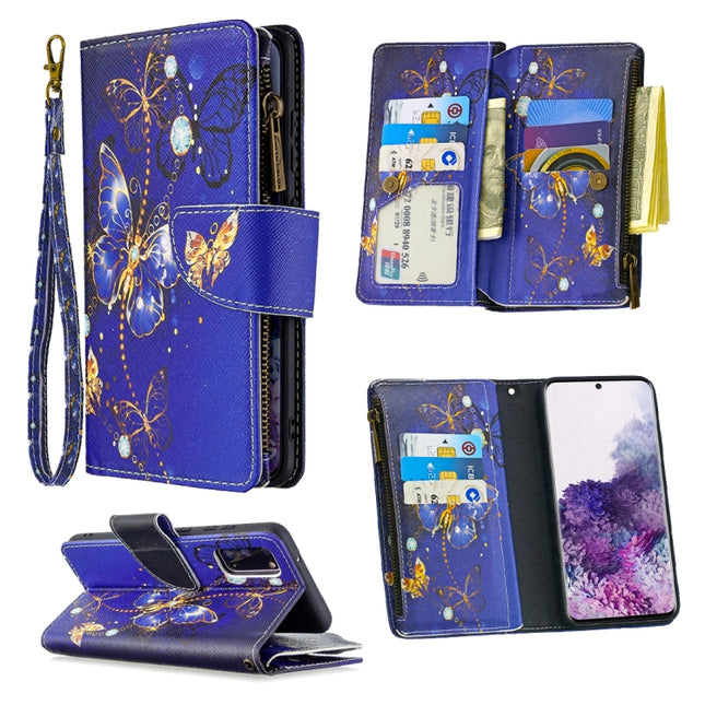 Colored Drawing Pattern Zipper Horizontal Flip Leather Case with Holder & Card Slots & Wallet, For Samsung Galaxy S20+, For Samsung Galaxy Galaxy S20 Ultra
