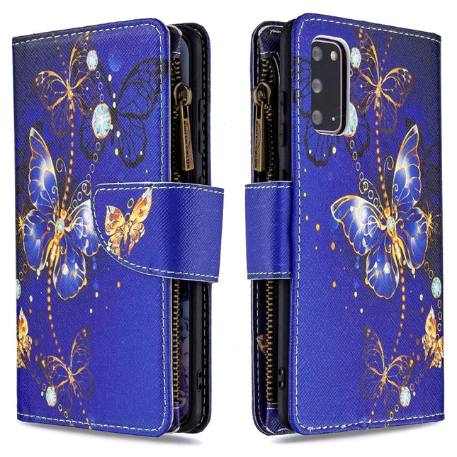 Colored Drawing Pattern Zipper Horizontal Flip Leather Case with Holder & Card Slots & Wallet, For Samsung Galaxy S20+, For Samsung Galaxy Galaxy S20 Ultra