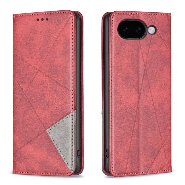 Rhombus Texture Magnetic Leather Phone Case, For Google Pixel 11a, For Google Pixel 11 / 11 Pro, For Google Pixel 10a, For Google Pixel 8a