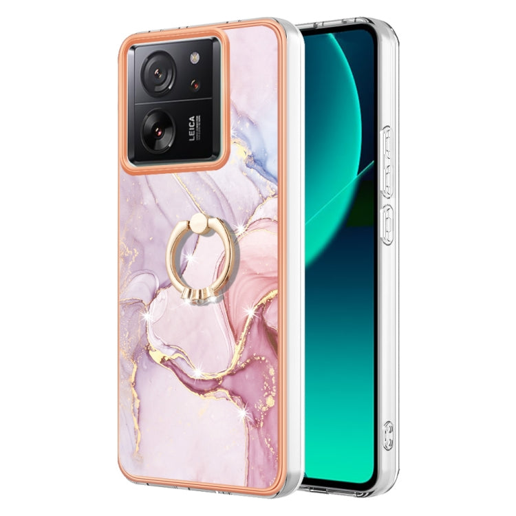 Electroplating Marble IMD TPU Phone Case with Ring Holder
