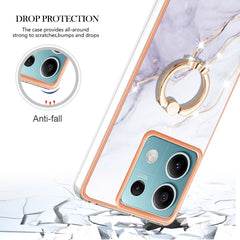Electroplating Marble IMD TPU Phone Case with Ring Holder
