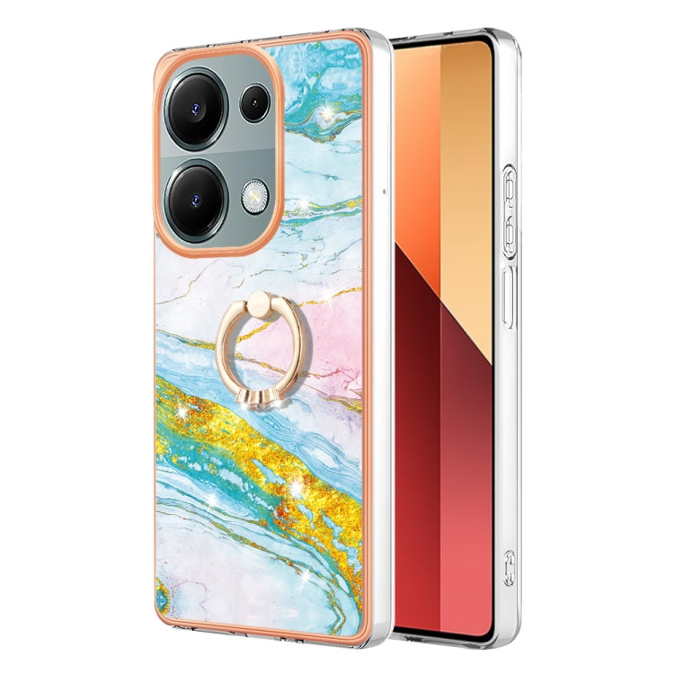 Electroplating Marble IMD TPU Phone Case with Ring Holder