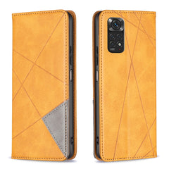 Rhombus Texture Magnetic Leather Phone Case, For Xiaomi 13T / 13T Pro / Redmi K60 Ultra, For Xiaomi Redmi K70 / K70 Pro, For Xiaomi Redmi 12 4G, For Xiaomi Poco F5 5G / Redmi Note 12 Turbo, For Xiaomi Redmi Note 12S 4G / Note 11