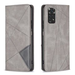 Rhombus Texture Magnetic Leather Phone Case, For Xiaomi 13T / 13T Pro / Redmi K60 Ultra, For Xiaomi Redmi K70 / K70 Pro, For Xiaomi Redmi 12 4G, For Xiaomi Poco F5 5G / Redmi Note 12 Turbo, For Xiaomi Redmi Note 12S 4G / Note 11