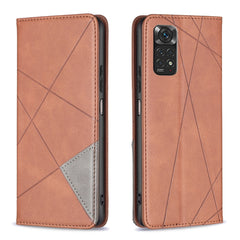 Rhombus Texture Magnetic Leather Phone Case, For Xiaomi 13T / 13T Pro / Redmi K60 Ultra, For Xiaomi Redmi K70 / K70 Pro, For Xiaomi Redmi 12 4G, For Xiaomi Poco F5 5G / Redmi Note 12 Turbo, For Xiaomi Redmi Note 12S 4G / Note 11