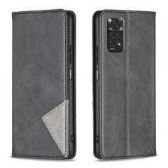 Rhombus Texture Magnetic Leather Phone Case, For Xiaomi 13T / 13T Pro / Redmi K60 Ultra, For Xiaomi Redmi K70 / K70 Pro, For Xiaomi Redmi 12 4G, For Xiaomi Poco F5 5G / Redmi Note 12 Turbo, For Xiaomi Redmi Note 12S 4G / Note 11