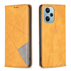 Rhombus Texture Magnetic Leather Phone Case, For Xiaomi 13T / 13T Pro / Redmi K60 Ultra, For Xiaomi Redmi K70 / K70 Pro, For Xiaomi Redmi 12 4G, For Xiaomi Poco F5 5G / Redmi Note 12 Turbo, For Xiaomi Redmi Note 12S 4G / Note 11