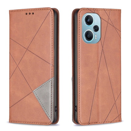 Rhombus Texture Magnetic Leather Phone Case, For Xiaomi Redmi 12 4G, For Xiaomi Poco F5 5G / Redmi Note 12 Turbo, For Xiaomi Redmi Note 12S 4G / Note 11, For Xiaomi Civi 3 5G