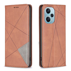 Rhombus Texture Magnetic Leather Phone Case, For Xiaomi 13T / 13T Pro / Redmi K60 Ultra, For Xiaomi Redmi K70 / K70 Pro, For Xiaomi Redmi 12 4G, For Xiaomi Poco F5 5G / Redmi Note 12 Turbo, For Xiaomi Redmi Note 12S 4G / Note 11