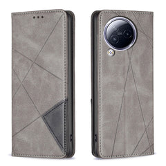 Rhombus Texture Magnetic Leather Phone Case, For Xiaomi Civi 3 5G