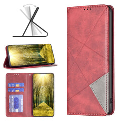 Rhombus Texture Magnetic Leather Phone Case, For Xiaomi 13T / 13T Pro / Redmi K60 Ultra, For Xiaomi Redmi K70 / K70 Pro, For Xiaomi Redmi 12 4G, For Xiaomi Poco F5 5G / Redmi Note 12 Turbo, For Xiaomi Redmi Note 12S 4G / Note 11