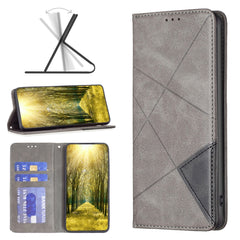 Rhombus Texture Magnetic Leather Phone Case, For Xiaomi 13T / 13T Pro / Redmi K60 Ultra, For Xiaomi Redmi K70 / K70 Pro, For Xiaomi Redmi 12 4G, For Xiaomi Poco F5 5G / Redmi Note 12 Turbo, For Xiaomi Redmi Note 12S 4G / Note 11