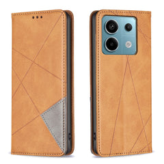 Rhombus Texture Magnetic Leather Phone Case, For Xiaomi Redmi K70E, For Xiaomi Redmi Note 13, For Xiaomi Redmi 13C, For Xiaomi Redmi Note 13 Pro+ 5G, For Xiaomi Redmi Note 13 Pro 5G