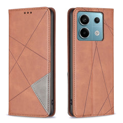 Rhombus Texture Magnetic Leather Phone Case, For Xiaomi Redmi K70E, For Xiaomi Redmi Note 13, For Xiaomi Redmi 13C, For Xiaomi Redmi Note 13 Pro+ 5G, For Xiaomi Redmi Note 13 Pro 5G