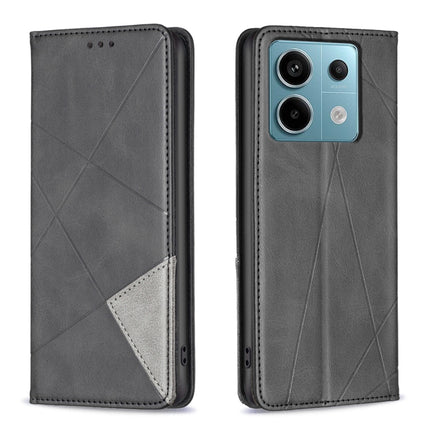 Rhombus Texture Magnetic Leather Phone Case, For Xiaomi Redmi Note 13 Pro+ 5G, For Xiaomi Redmi Note 13 Pro 5G, For Xiaomi 13T / 13T Pro / Redmi K60 Ultra, For Xiaomi Redmi K70 / K70 Pro