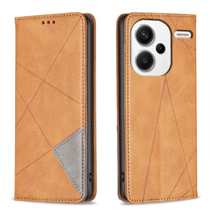 Rhombus Texture Magnetic Leather Phone Case, For Xiaomi Redmi K70E, For Xiaomi Redmi Note 13, For Xiaomi Redmi 13C, For Xiaomi Redmi Note 13 Pro+ 5G, For Xiaomi Redmi Note 13 Pro 5G