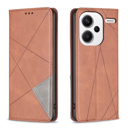 Rhombus Texture Magnetic Leather Phone Case, For Xiaomi Redmi Note 13 Pro+ 5G, For Xiaomi Redmi Note 13 Pro 5G, For Xiaomi 13T / 13T Pro / Redmi K60 Ultra, For Xiaomi Redmi K70 / K70 Pro