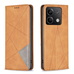 Rhombus Texture Magnetic Leather Phone Case, For Xiaomi Redmi K70E, For Xiaomi Redmi Note 13, For Xiaomi Redmi 13C, For Xiaomi Redmi Note 13 Pro+ 5G, For Xiaomi Redmi Note 13 Pro 5G