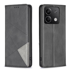 Rhombus Texture Magnetic Leather Phone Case, For Xiaomi Redmi K70E, For Xiaomi Redmi Note 13, For Xiaomi Redmi 13C, For Xiaomi Redmi Note 13 Pro+ 5G, For Xiaomi Redmi Note 13 Pro 5G