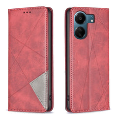 Rhombus Texture Magnetic Leather Phone Case, For Xiaomi Redmi K70E, For Xiaomi Redmi Note 13, For Xiaomi Redmi 13C, For Xiaomi Redmi Note 13 Pro+ 5G, For Xiaomi Redmi Note 13 Pro 5G