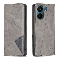 Rhombus Texture Magnetic Leather Phone Case, For Xiaomi Redmi K70E, For Xiaomi Redmi Note 13, For Xiaomi Redmi 13C, For Xiaomi Redmi Note 13 Pro+ 5G, For Xiaomi Redmi Note 13 Pro 5G